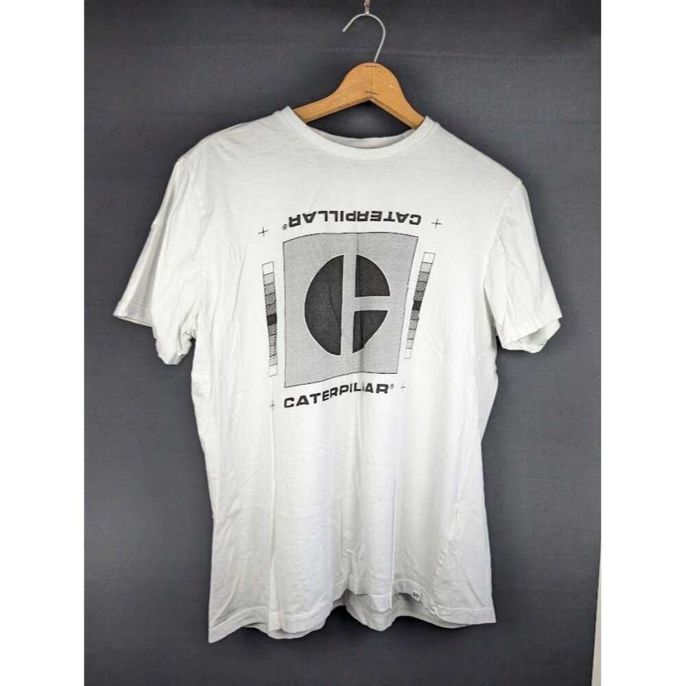 CAT‎ Caterpillar Men's T Shirt Size XL Spellout Logo